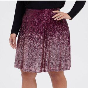 NWT Torrid sequin ombré skater skirt size 3